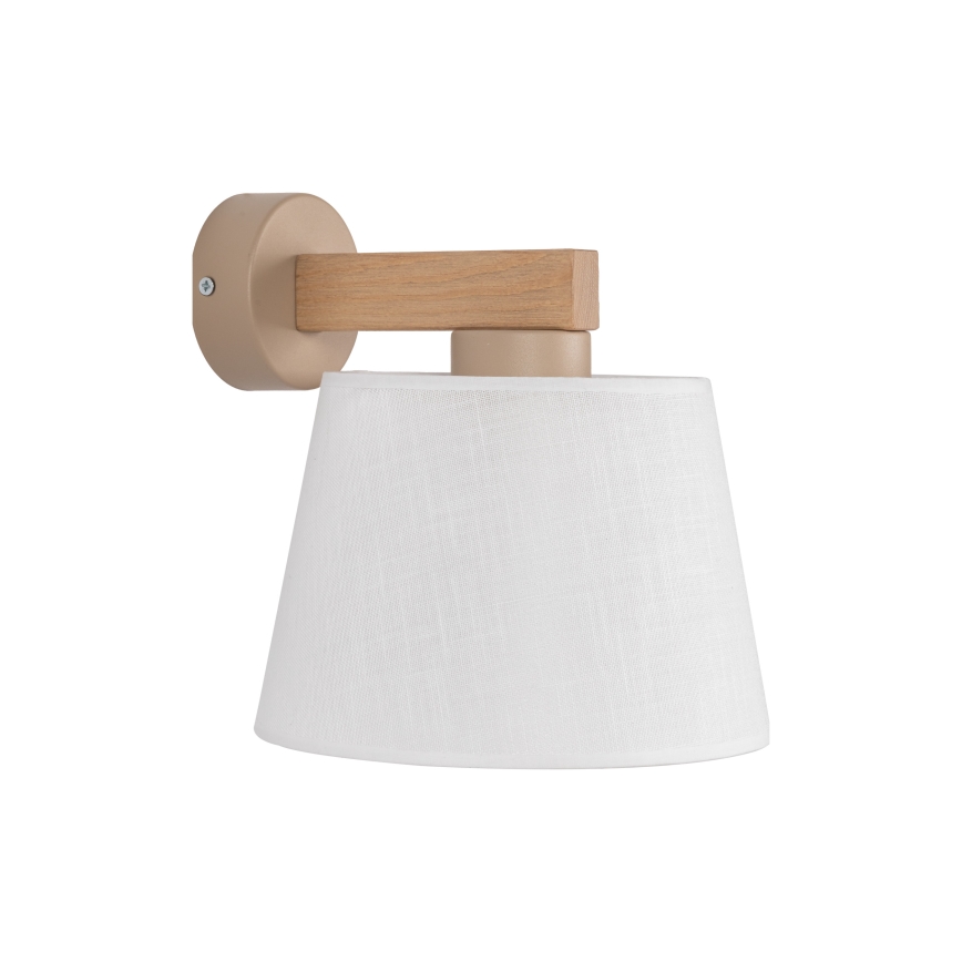 BRILAGI - LED zidna lampa LATTE SABIA 1xE27/15W/230V borovica/bela