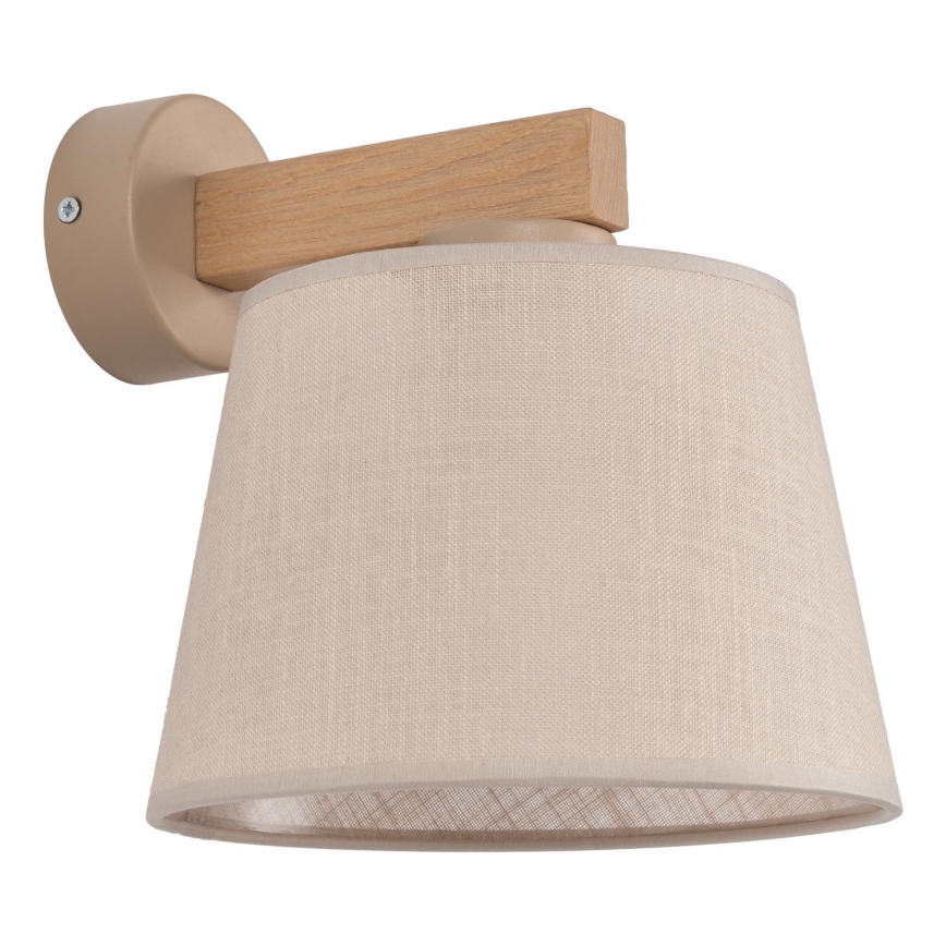 BRILAGI - LED zidna lampa LATTE SABIA 1xE27/15W/230V borovina/bež
