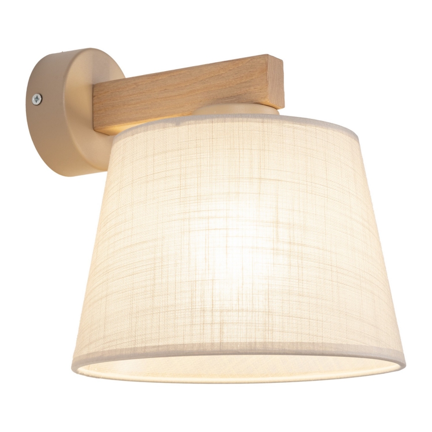 BRILAGI - LED zidna lampa LATTE SABIA 1xE27/15W/230V borovina/bež