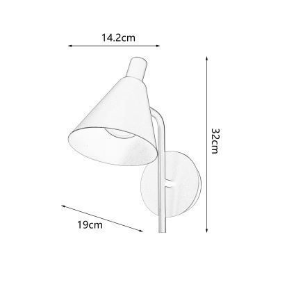 Brilagi - LED zidna lampa LUCERA LED/3W/230V braon