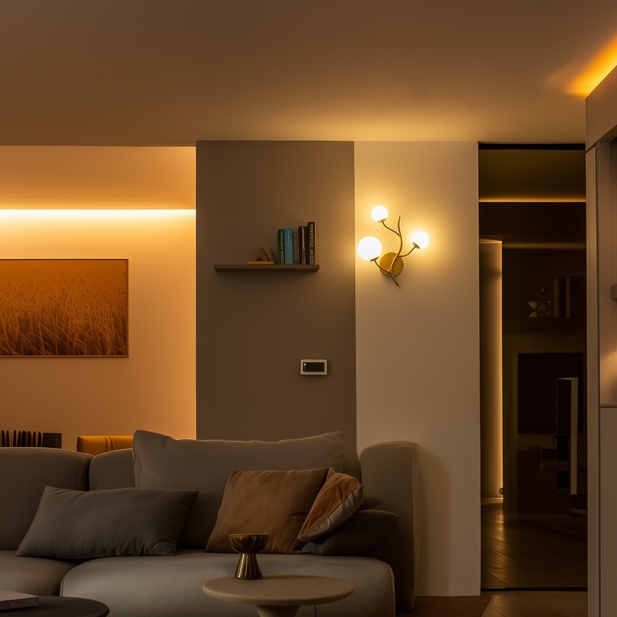 Brilagi - LED zidna lampa MISTEL 3xG9/3W/230V zlatna/bela