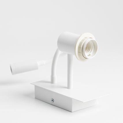 Brilagi - LED fleksibilna zidna lampa NUBILA 1xE27/25W/230V + LED/3W bela/krem