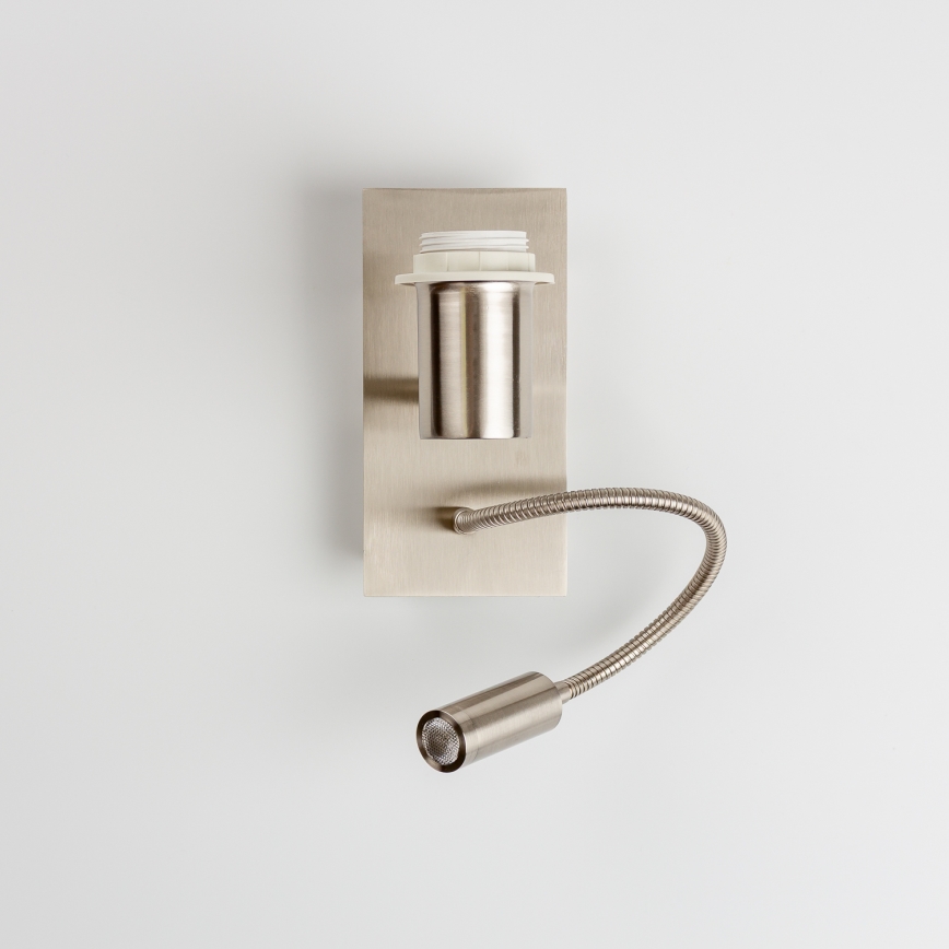 Brilagi - LED Fleksibilna zidna lampa NUBILA 1xE27/25W/230V + LED/3W mat hrom/krem