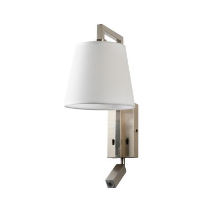 Brilagi - LED zidna lampa RAYA 1xE14/40W/230V + LED/3W bela/mat hrom