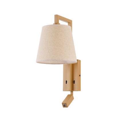 Brilagi - LED zidna lampa RAYA 1xE14/40W/230V + LED/3W lan/bež