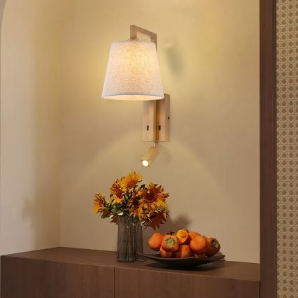 Brilagi - LED zidna lampa RAYA 1xE14/40W/230V + LED/3W lan/bež