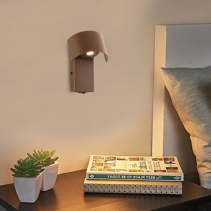Brilagi - LED zidna lampa VASTO LED/3W/230V braon