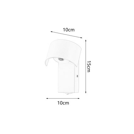 Brilagi - LED zidna lampa VASTO LED/3W/230V braon