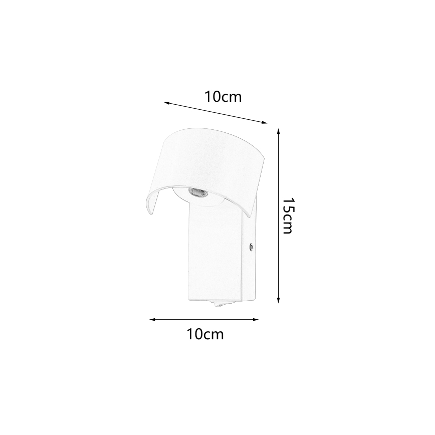 Brilagi - LED zidna lampa VASTO LED/3W/230V braon