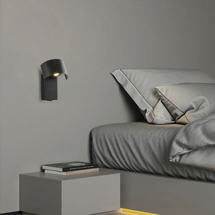Brilagi - LED zidna lampa VASTO LED/3W/230V crna