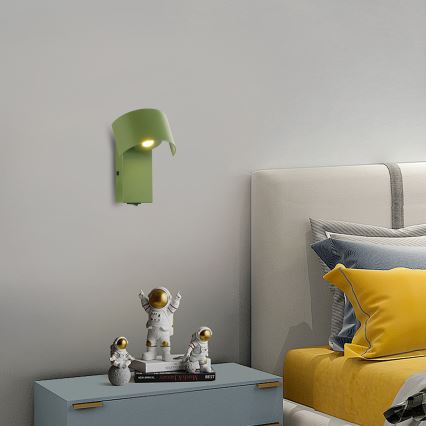 Brilagi - LED zidna lampa VASTO LED/3W/230V zelena