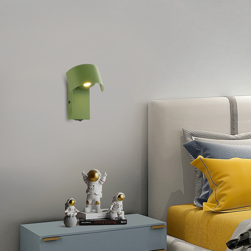 Brilagi - LED zidna lampa VASTO LED/3W/230V zelena