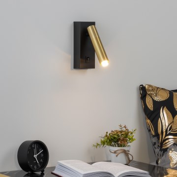 Brilagi - LED zidna reflektorska lampa MAYA 1xG9/7W/230V crna/zlatna
