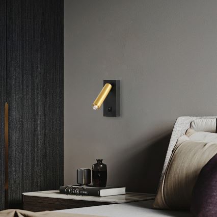Brilagi - LED zidna reflektorska lampa MAYA 1xG9/7W/230V crna/zlatna