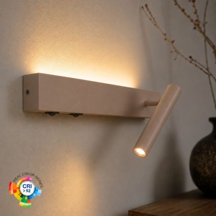 BRILAGI - LED zidna reflektorska svetiljka ARLIX LED/3W/230V + LED/7W bež CRI 90
