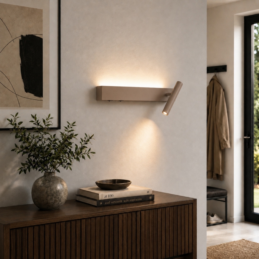 BRILAGI - LED zidna reflektorska svetiljka ARLIX LED/3W/230V + LED/7W bež CRI 90