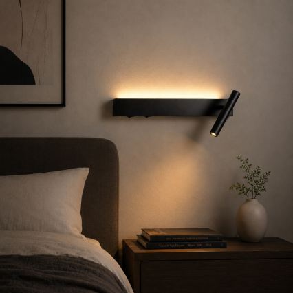 BRILAGI - LED zidna reflektorska svetiljka ARLIX LED/3W/230V + LED/7W crna CRI 90