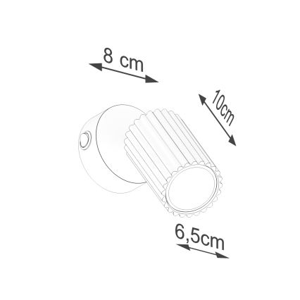 Brilagi - LED zidna spot svetiljka CRESTO 1xGU10/10W/230V crna