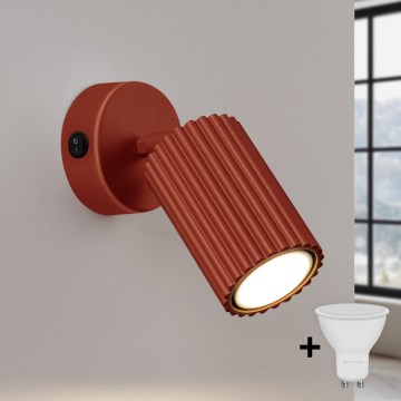 Brilagi - LED zidna spot svetiljka CRESTO 1xGU10/10W/230V crvena