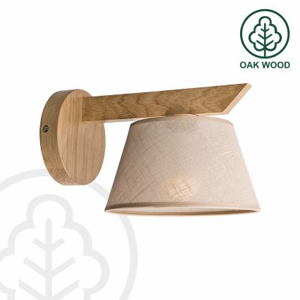 Brilagi - LED zidna svetiljka ANTHONY 1xE14/40W/230V hrast/bež