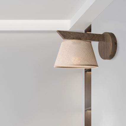 BRILAGI - LED zidna svetiljka ANTHONY 1xE14/40W/230V hrast/orah/bež
