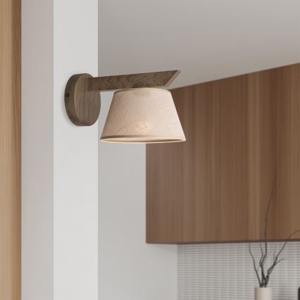 BRILAGI - LED zidna svetiljka ANTHONY 1xE14/40W/230V hrast/orah/bež