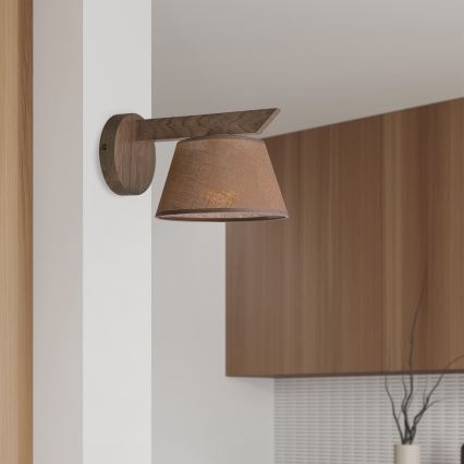 Brilagi - LED zidna svetiljka ANTHONY 1xE14/40W/230V hrast/orah/braon