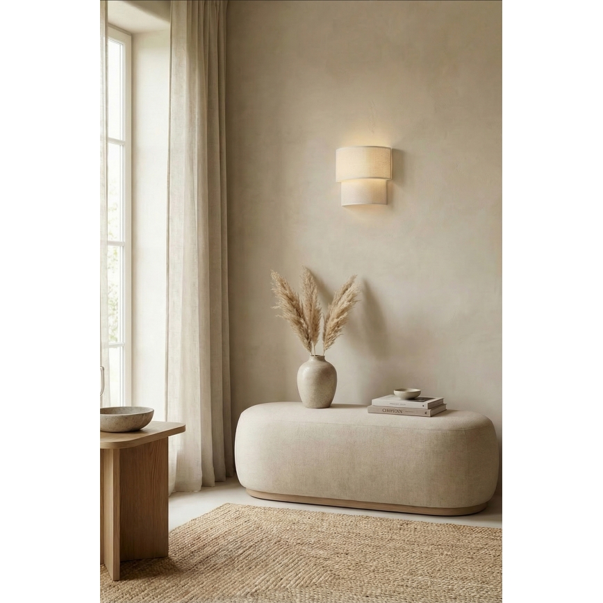 Brilagi - LED zidna svetiljka BOHO ECO 1xE27/10W/230V krem