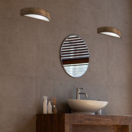 Brilagi - LED zidna svetiljka CARVALHO 1xE27/15W/230V hrast orah