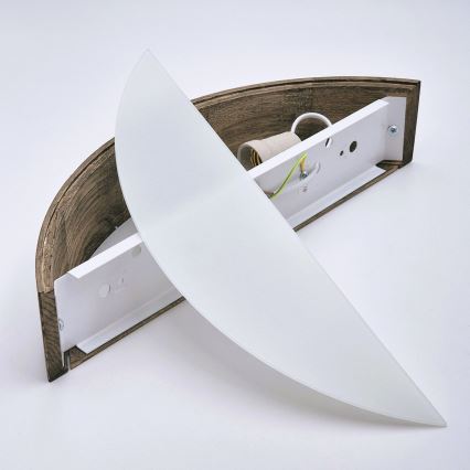Brilagi - LED zidna svetiljka CARVALHO 1xE27/15W/230V hrast orah