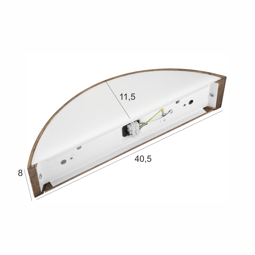 Brilagi - LED zidna svetiljka CARVALHO 1xE27/15W/230V hrast orah