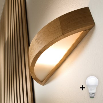Brilagi - LED zidna svetiljka CARVALHO 1xE27/60W/230V hrast