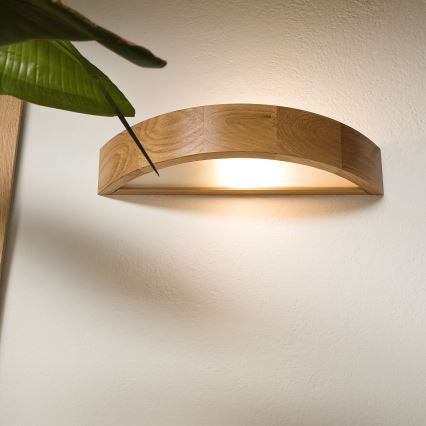 Brilagi - LED zidna svetiljka CARVALHO 1xE27/60W/230V hrast