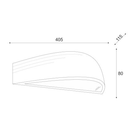 Brilagi - LED zidna svetiljka CARVALHO 1xE27/60W/230V hrast