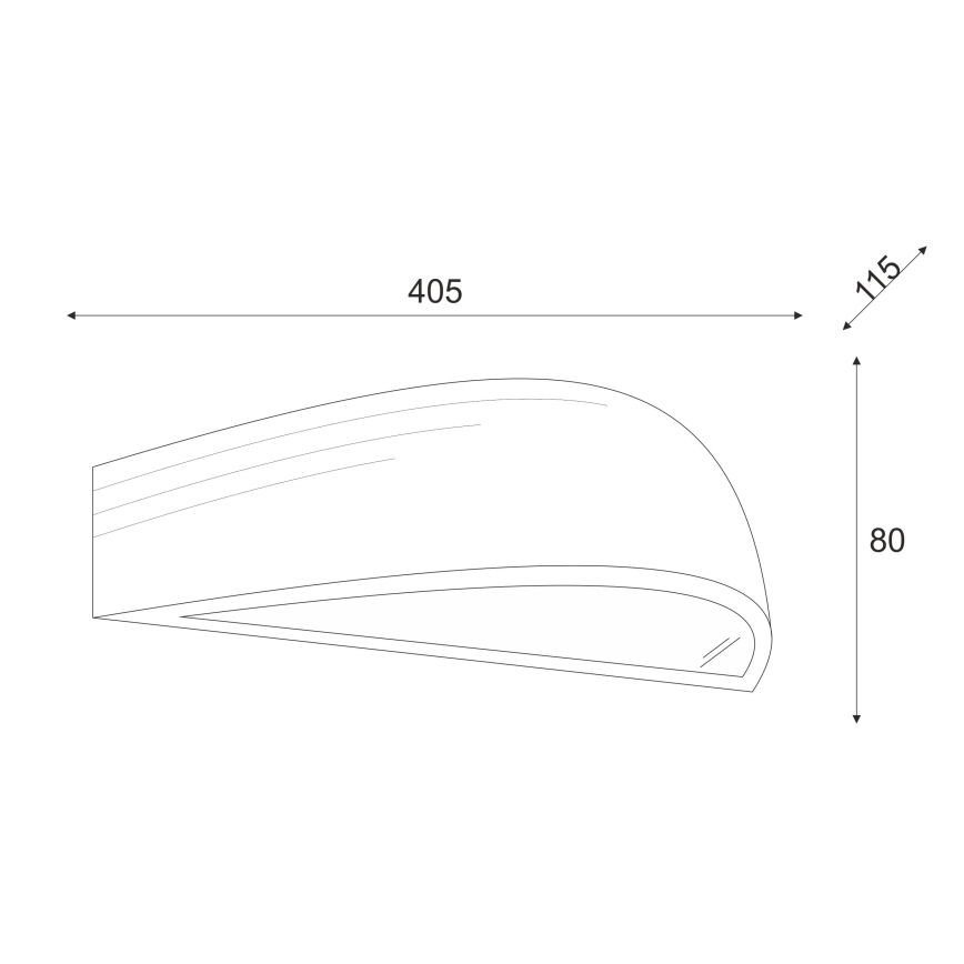 Brilagi - LED zidna svetiljka CARVALHO 1xE27/60W/230V hrast