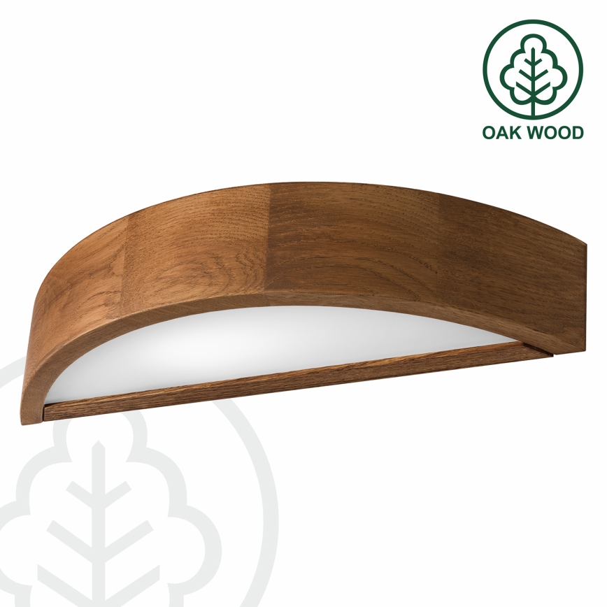 Brilagi - LED zidna svetiljka CARVALHO 1xE27/60W/230V hrast-trešnja