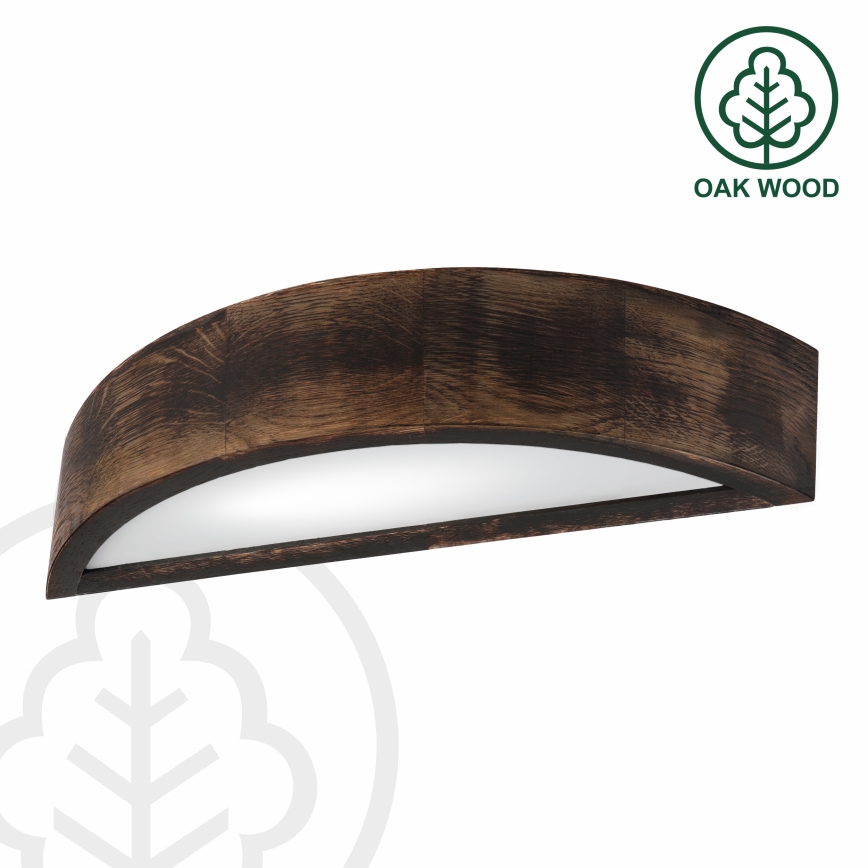 Brilagi - LED zidna svetiljka CARVALHO SMOKEY 1xE27/60W/230V hrast