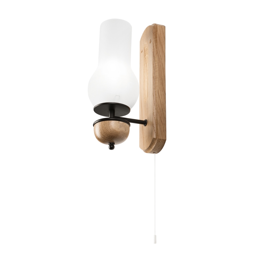 Brilagi - LED zidna svetiljka COTTAGE 1xE14/40W/230V hrast/bela