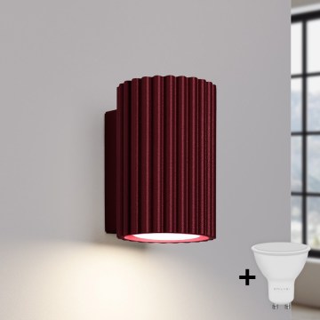 Brilagi - LED zidna svetiljka CRESTO 1xGU10/10W/230V 10 cm bordo