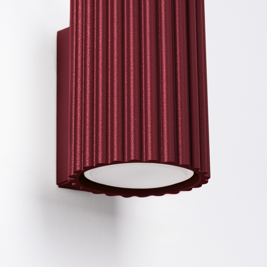 Brilagi - LED zidna svetiljka CRESTO 1xGU10/10W/230V 10 cm bordo