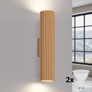 Brilagi - LED zidna svetiljka CRESTO 2xGU10/10W/230V 30 cm zlatna