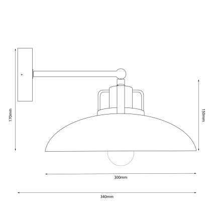 Brilagi - LED Zidna svetiljka FLAMENGO 1xE27/60W/230V plava