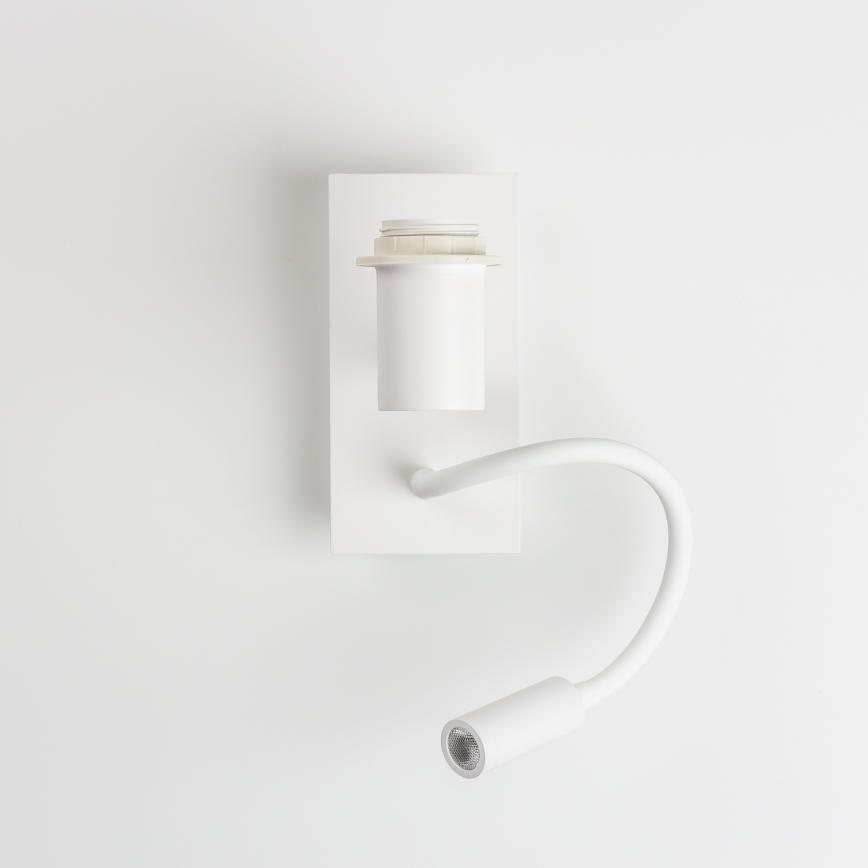 Brilagi - LED fleksibilna zidna lampa NUBILA 1xE27/25W/230V + LED/3W bela/krem