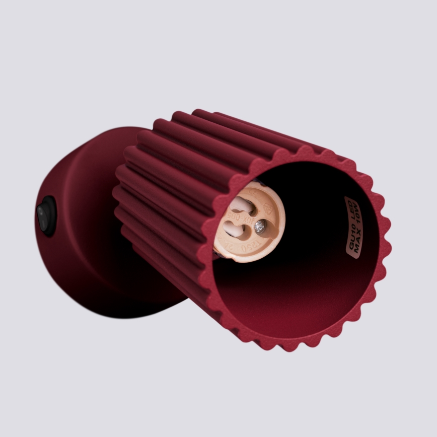 Brilagi - LED zidni spot CRESTO 1xGU10/10W/230V bordo
