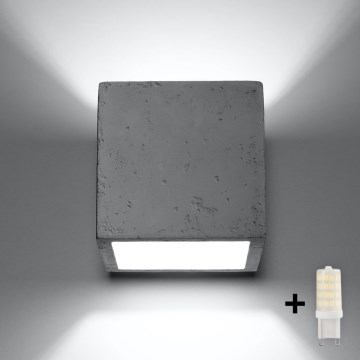 Brilagi -  LED zidni spot MURO 1xG9/3,5W/230V beton