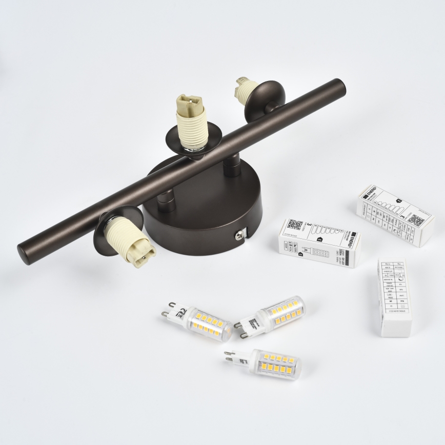 Brilagi - LED zidno rasvetno telo MILLA 3xG9/3W/230V braon/zadimljeno braon