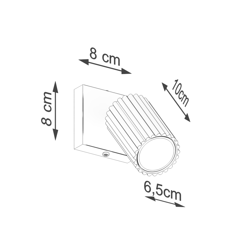 Brilagi - LED zidno reflektorsko svetlo CRESTO 1xGU10/10W/230V tirkizno