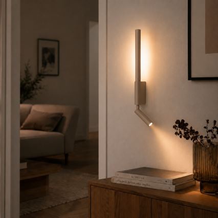 BRILAGI - LED zidno reflektorsko svetlo VIXON LED/3W/230V + LED/5W bež CRI 90