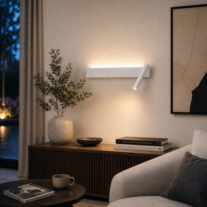 BRILAGI - LED zidno reflektorsko svjetlo ARLIX LED/3W/230V + LED/7W, belo, CRI 90