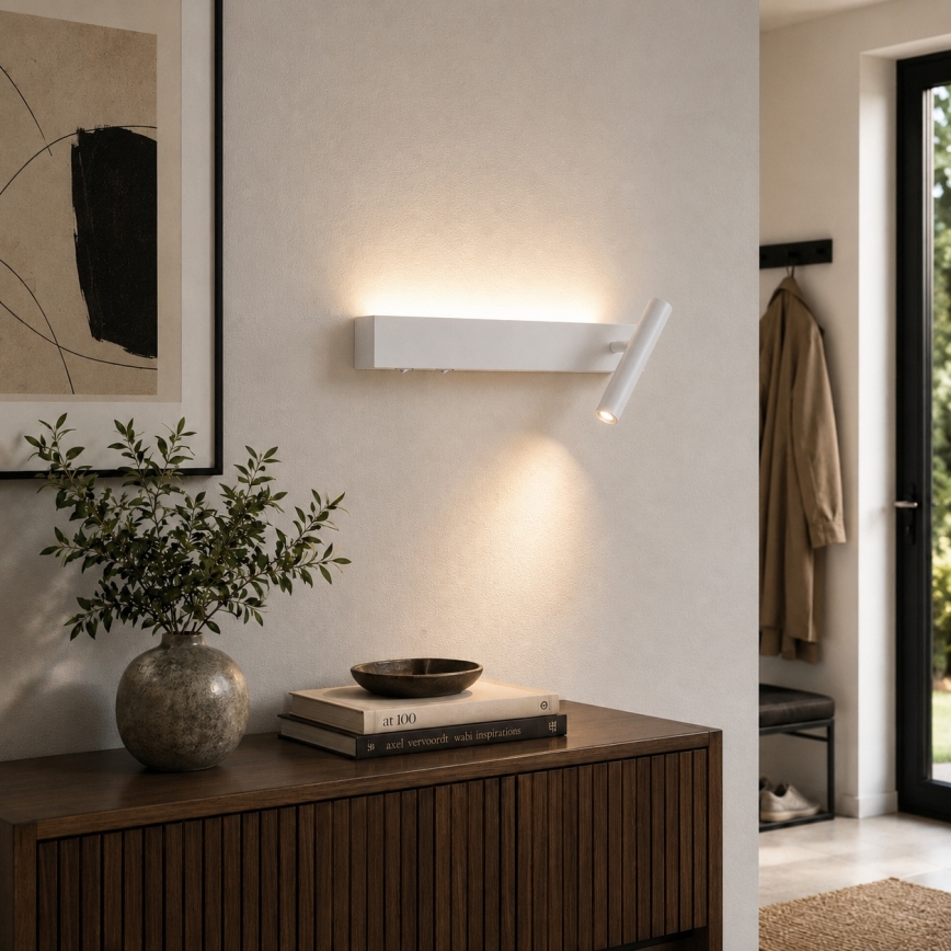BRILAGI - LED zidno reflektorsko svjetlo ARLIX LED/3W/230V + LED/7W, belo, CRI 90